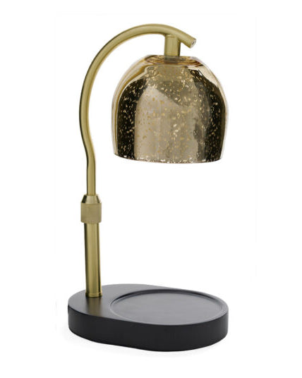 Candle Warmers Etc. Mercury Glass Candle Warmer Gold full lamp with jar candle — Cloud Nine Pajamas Edmonton