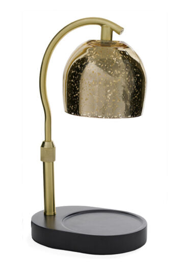 Candle Warmers Etc. Mercury Glass Candle Warmer Gold full lamp with jar candle — Cloud Nine Pajamas Edmonton