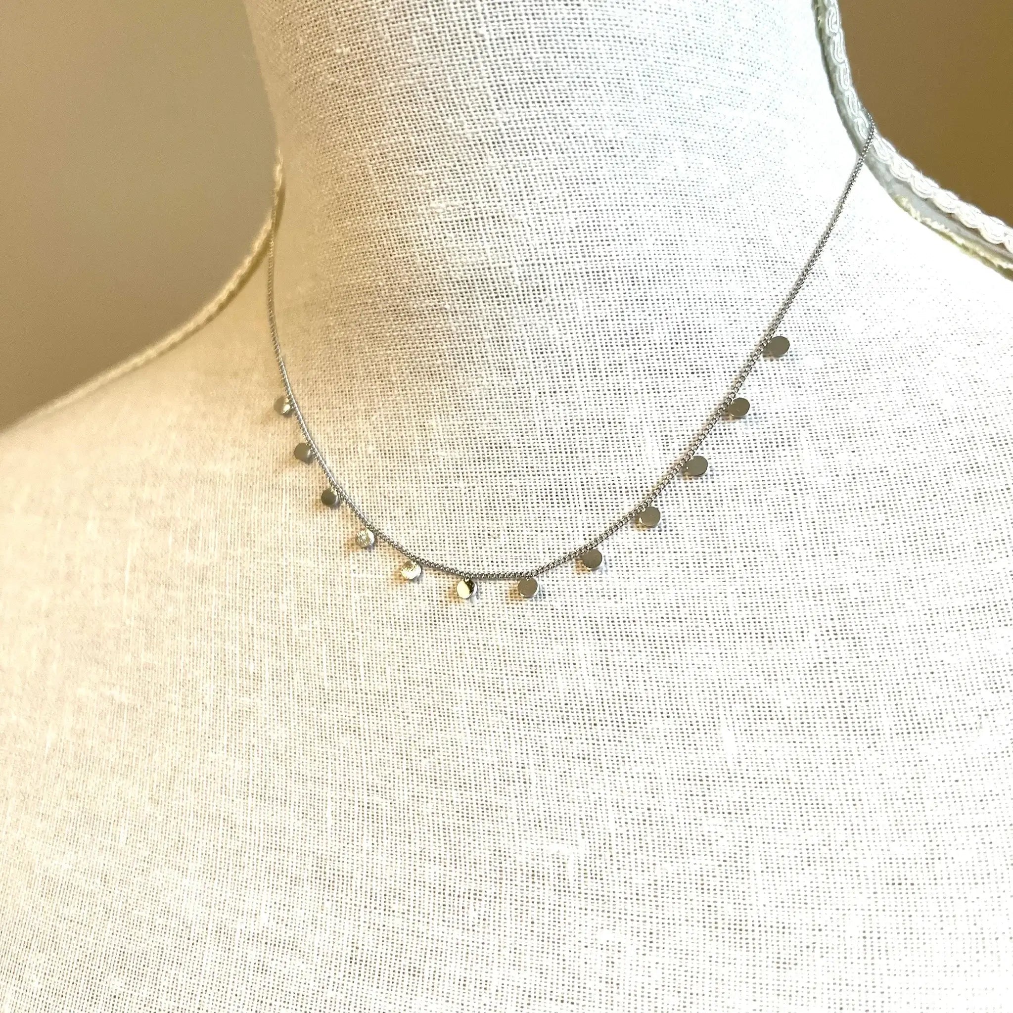 Mini Coin Necklace - Royce & Oak - Cloud Nine Pajamas