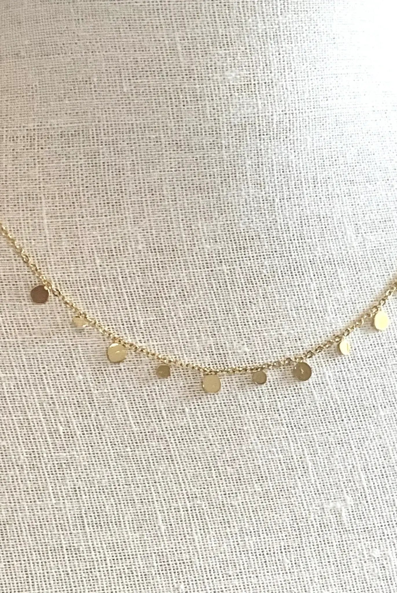 Mini Coin Necklace - Royce & Oak - Cloud Nine Pajamas