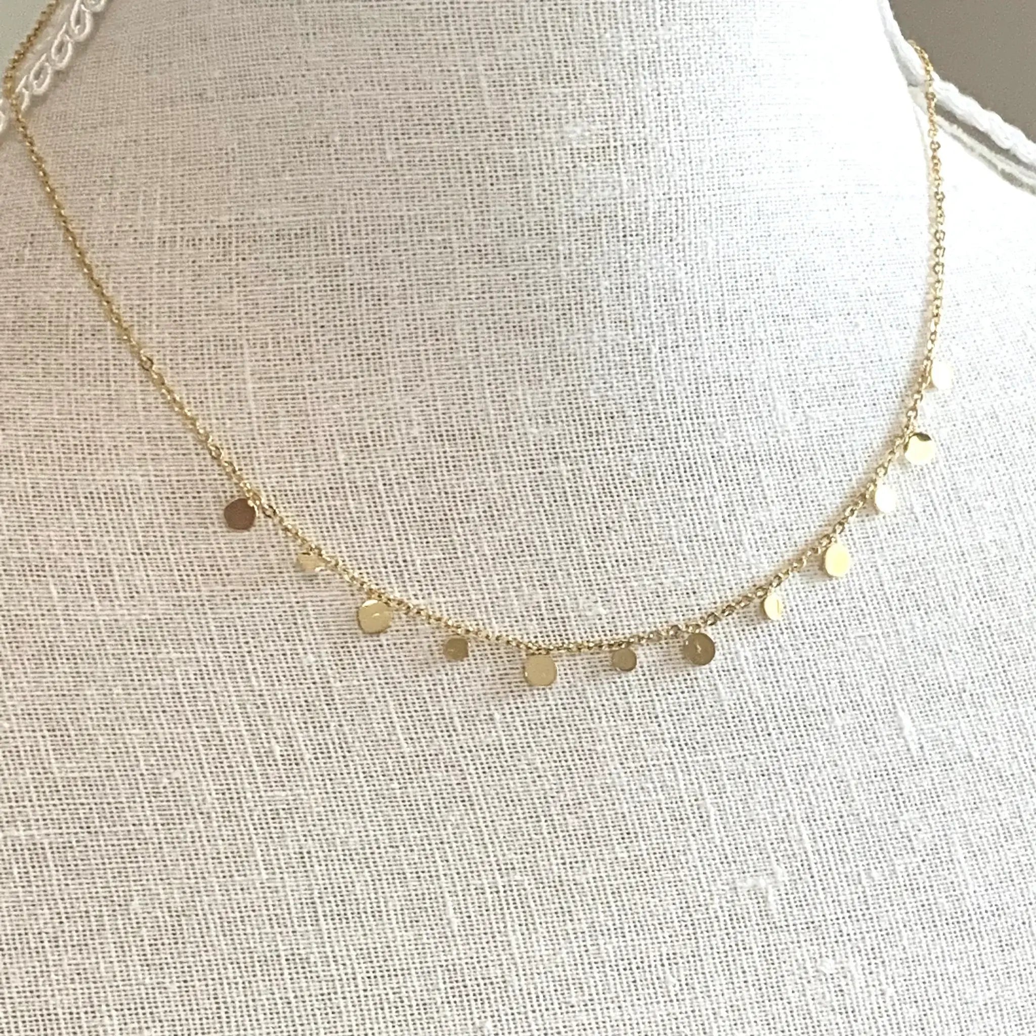 Mini Coin Necklace - Royce & Oak - Cloud Nine Pajamas