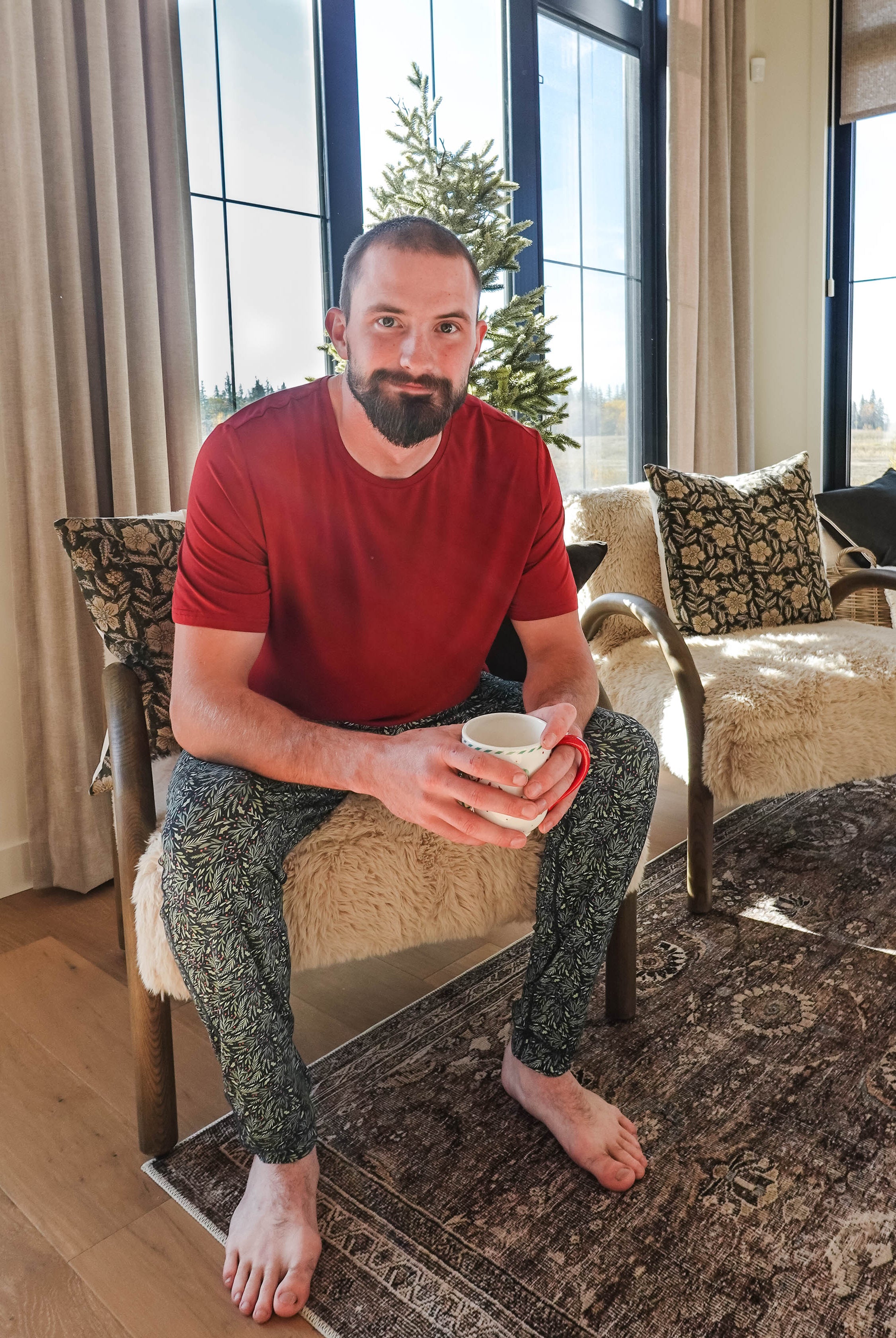 bamboo unisex tee shirt in bright red for men women adults and teens, super soft sweat wicking bamboo.