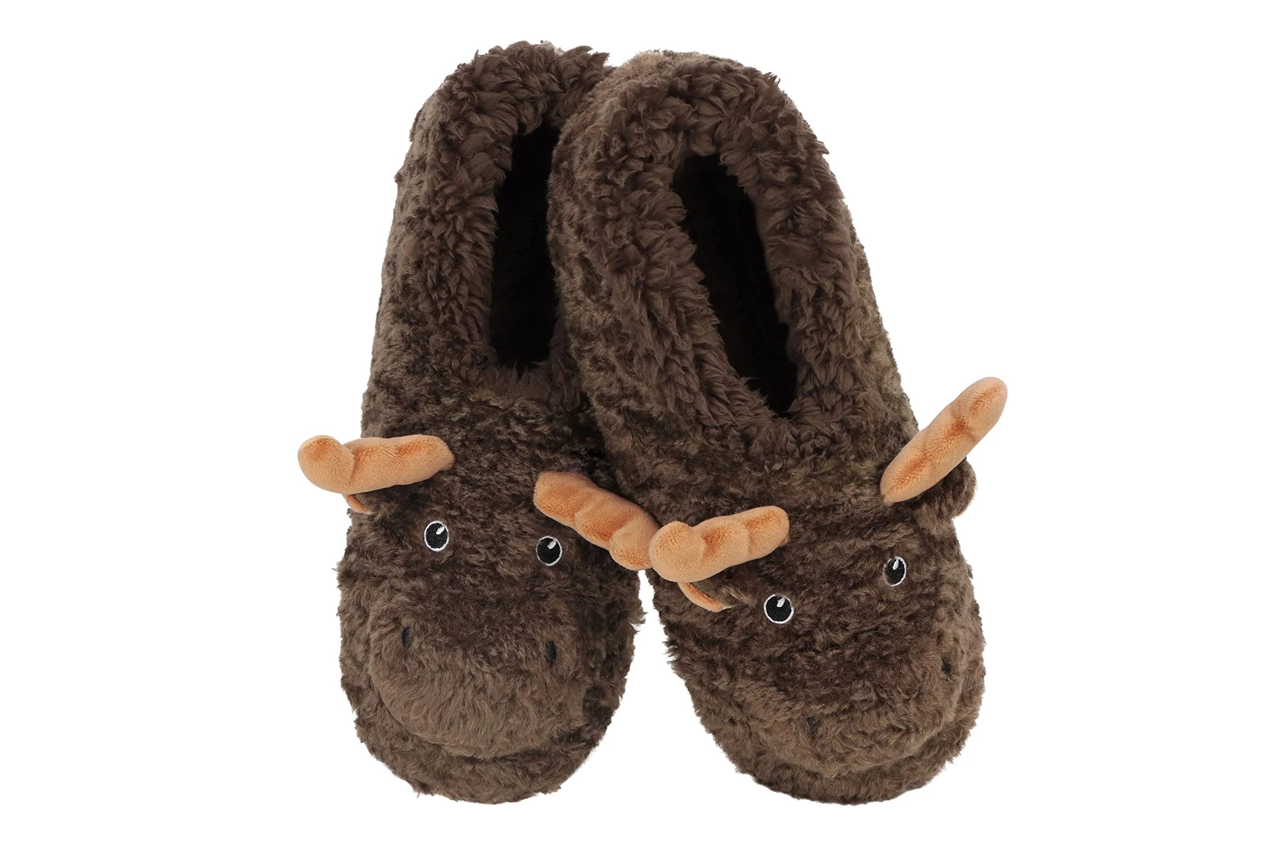 moose mountain animal snoozie slippers SNOOZIES Mountain Animal Slippers - Moose or Black Bear