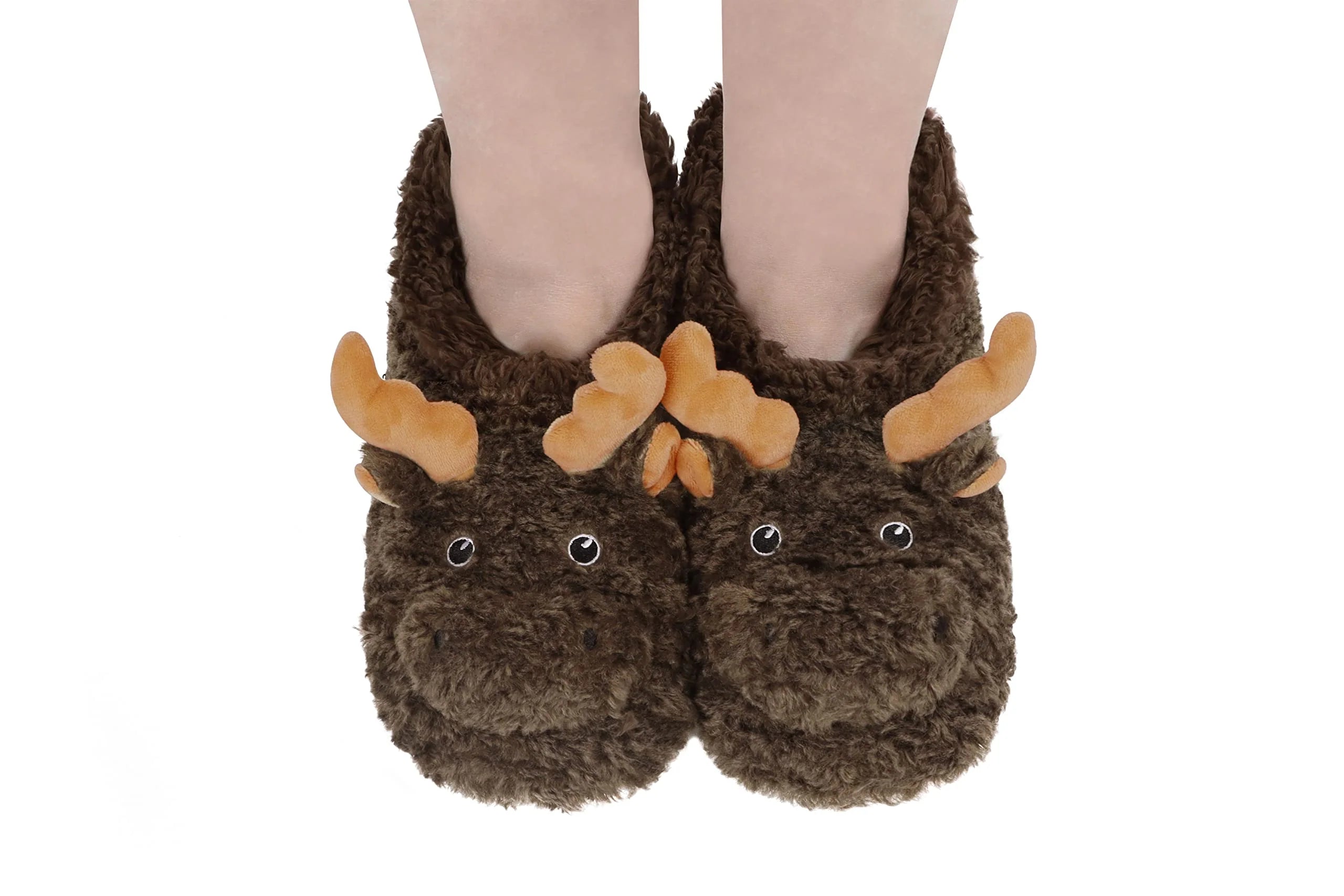 moose mountain animal snoozie slippers SNOOZIES Mountain Animal Slippers - Moose or Black Bear