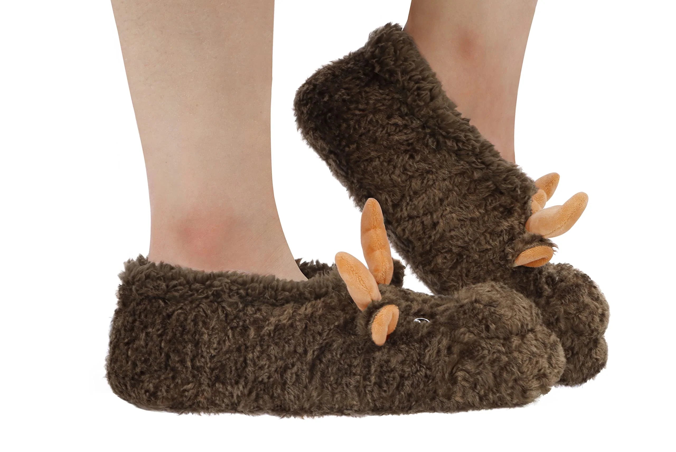 moose mountain animal snoozie slippers