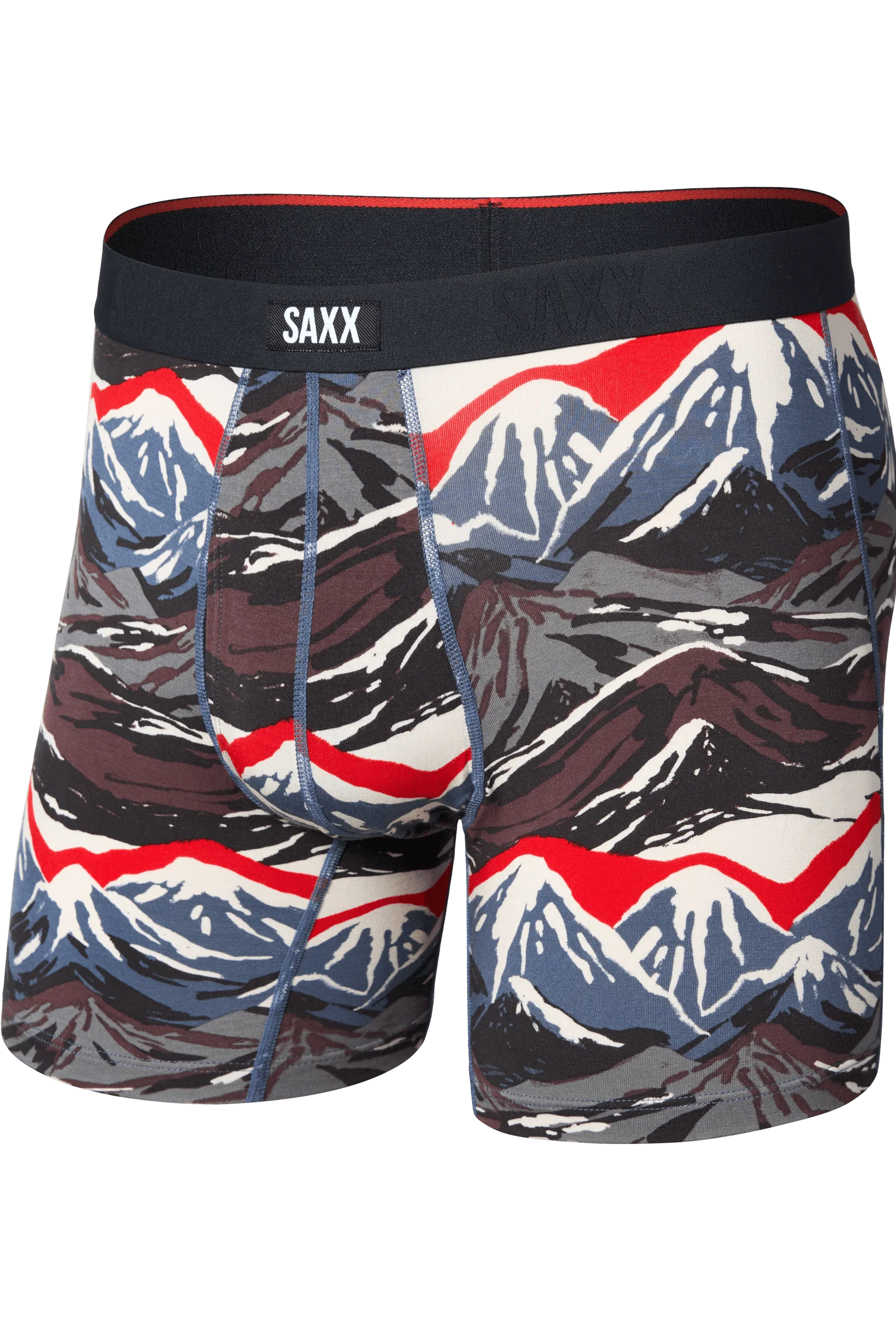 SAXX Vibe Xtra Soft Boxer Brief Mountain Top print off figure — Cloud Nine Pajamas