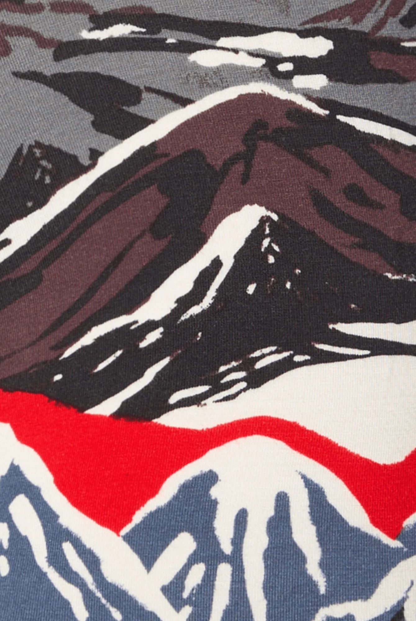 SAXX Vibe Xtra Soft Boxer Brief Mountain Top landscape print detail — Cloud Nine Pajamas