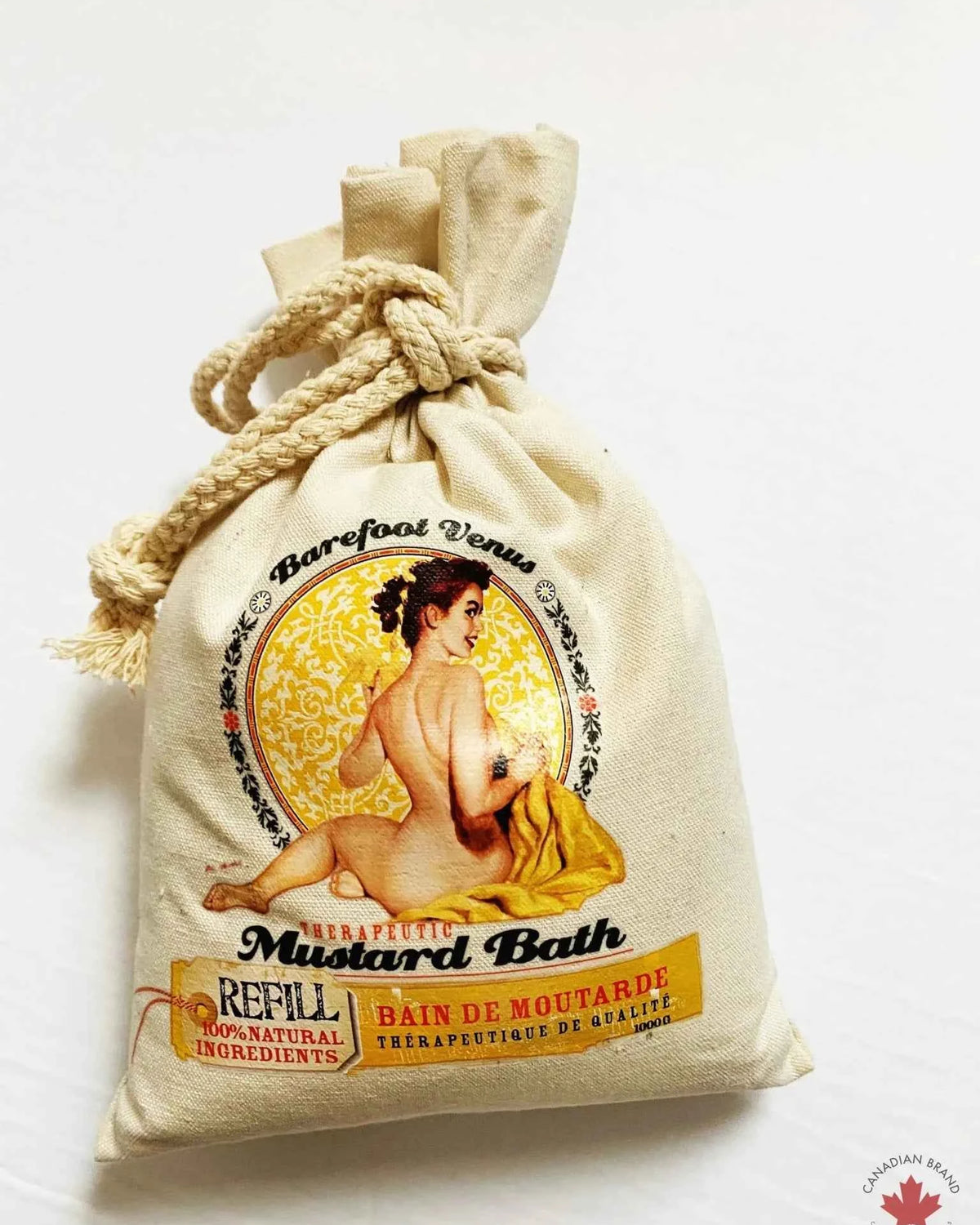 Mustard Bath 480G Tin + 1KG Refill Detoxifying Set | Barefoot Venus