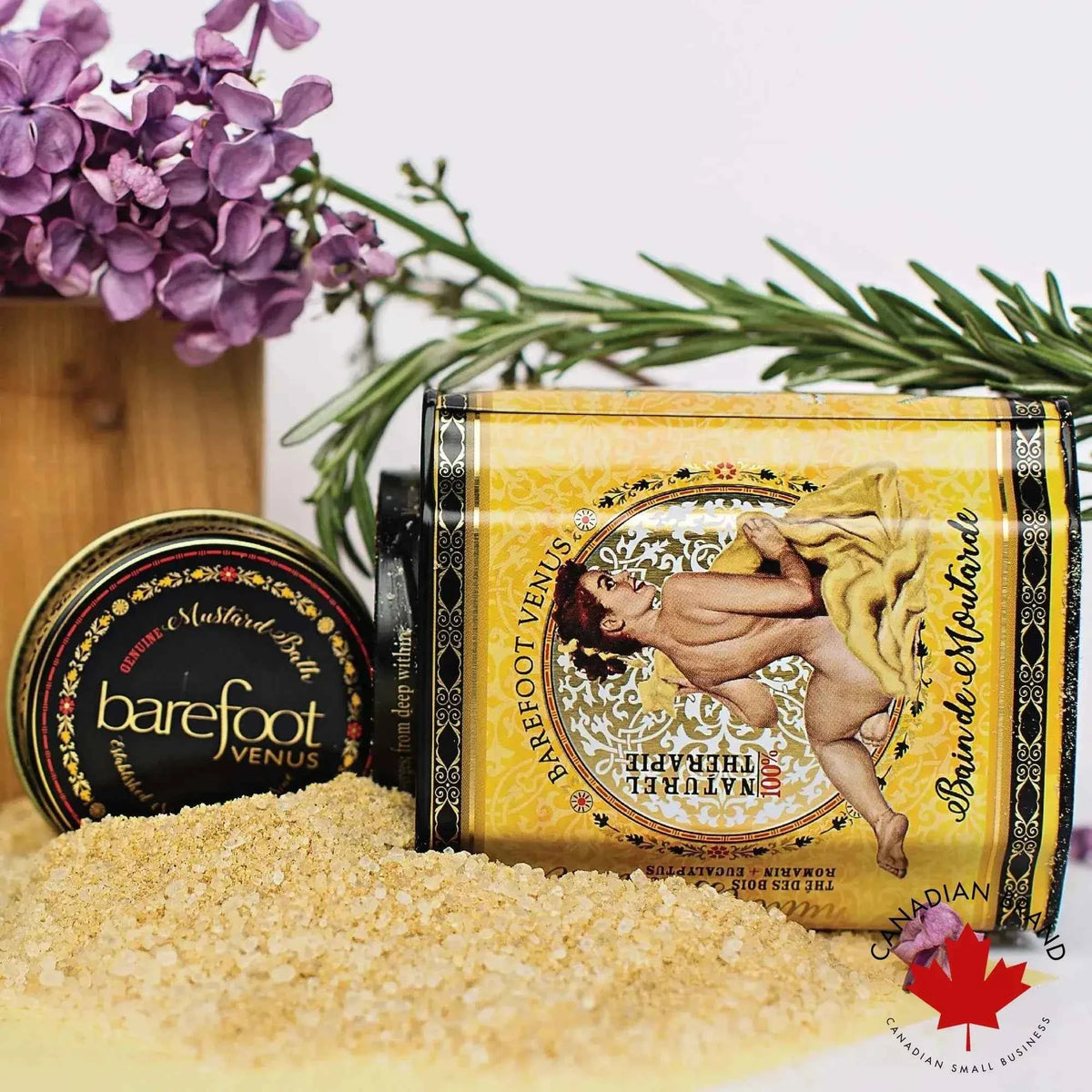 Mustard Bath 480G Tin + 1KG Refill Detoxifying Set | Barefoot Venus