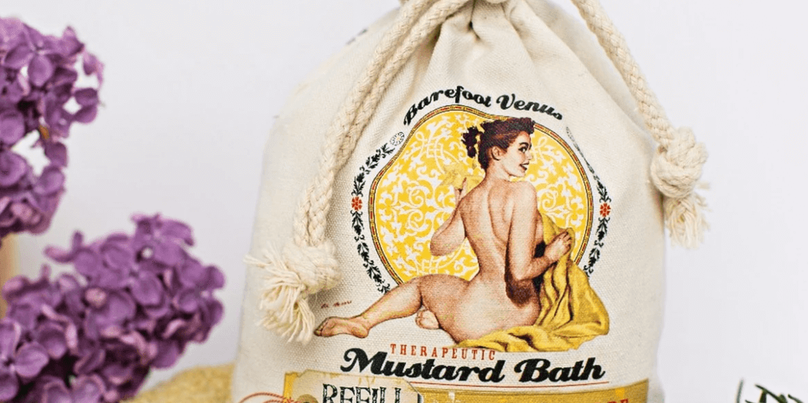 Mustard Bath 1KG Eco Refill Bag detoxifying mustard bath therapeutic essential oils bath salts Barefoot Venus