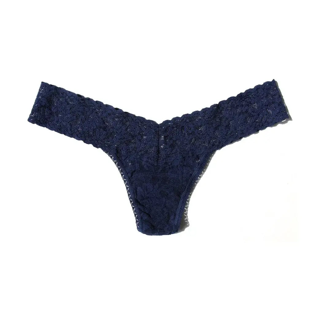 navy low rise thong hanky panky lace