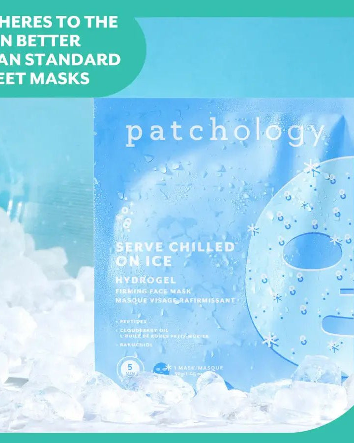 On Ice Firming Hydrogel Facial Mask | Patchology (1 Mask)