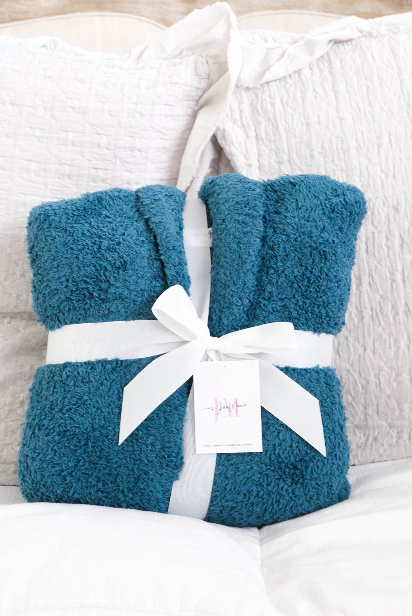 Lounge by Jan Marie Peacock Robe lifestyle morning coffee — Cloud Nine Pajamas Edmonton