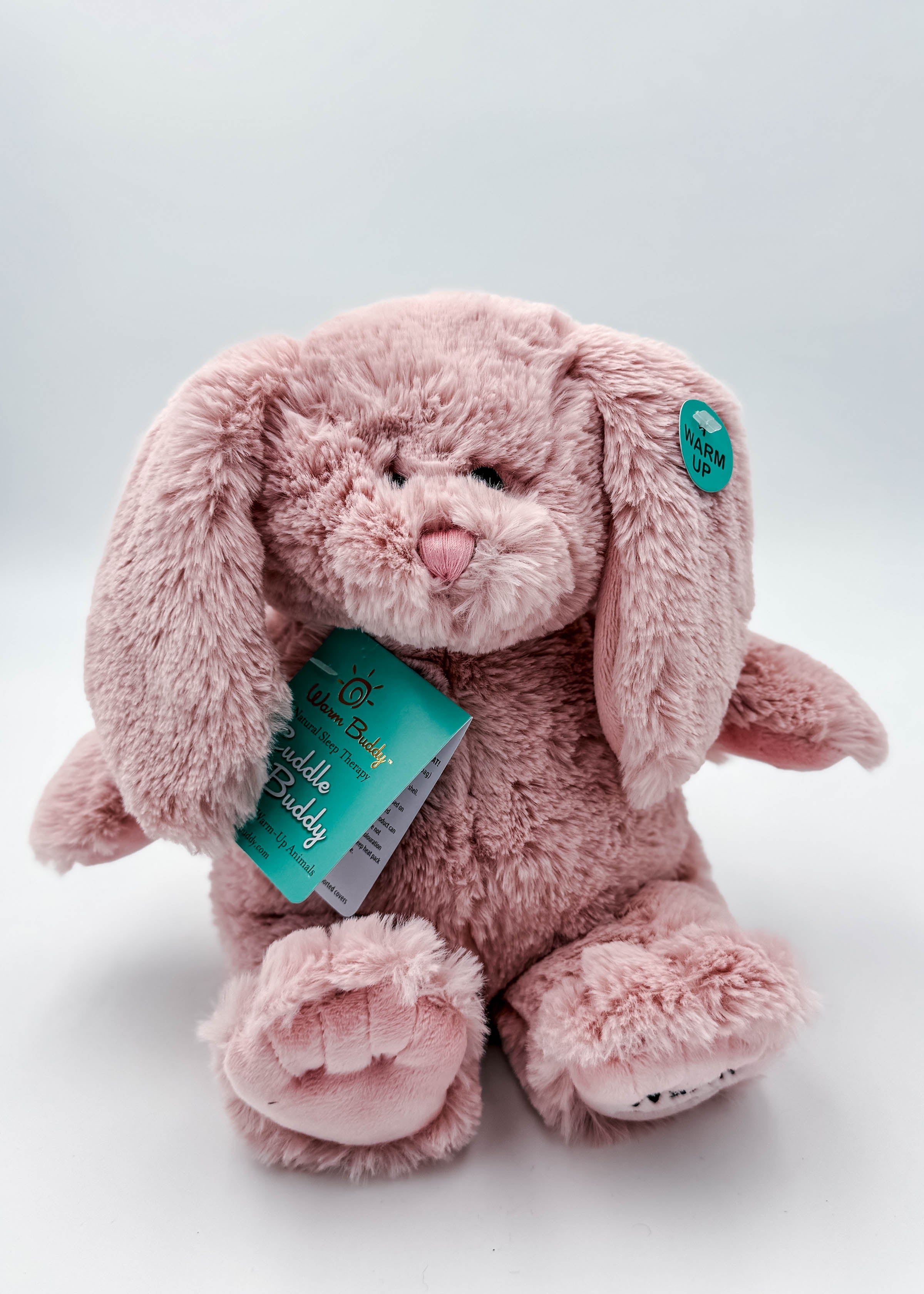 Cuddle Buddy Pink Bunny pink plush bunny from warm buddy with heating pack for moist therapy