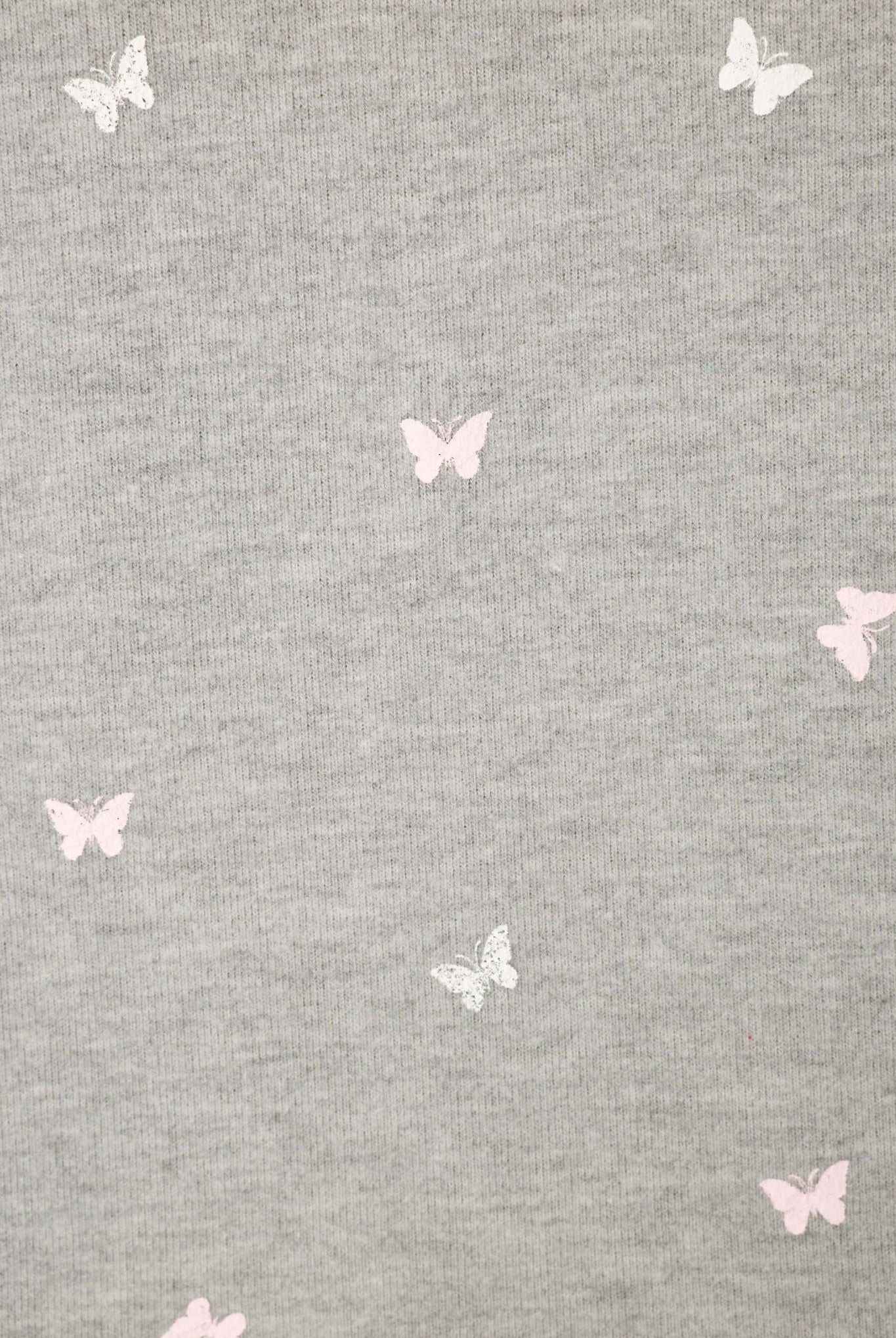 Butterfly Kisses Print PJ Salvage Spring 2026 Grey and Pink