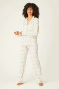 Playful Prints Cotton-Modal Long Sleeve Pajama Set by PJ Salvage