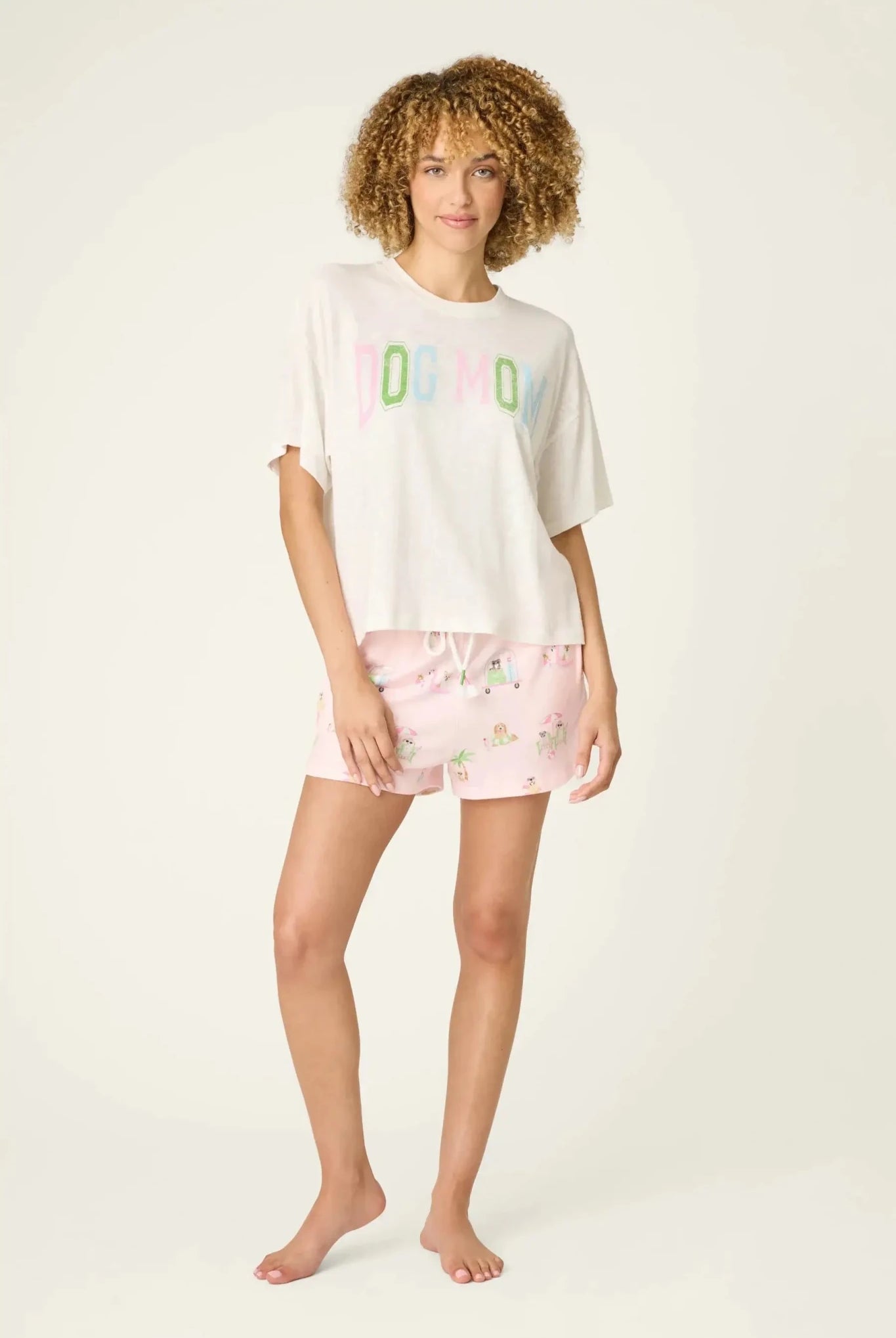 Pupcation Palms Dog Mom Graphic Tee by PJ Salvage