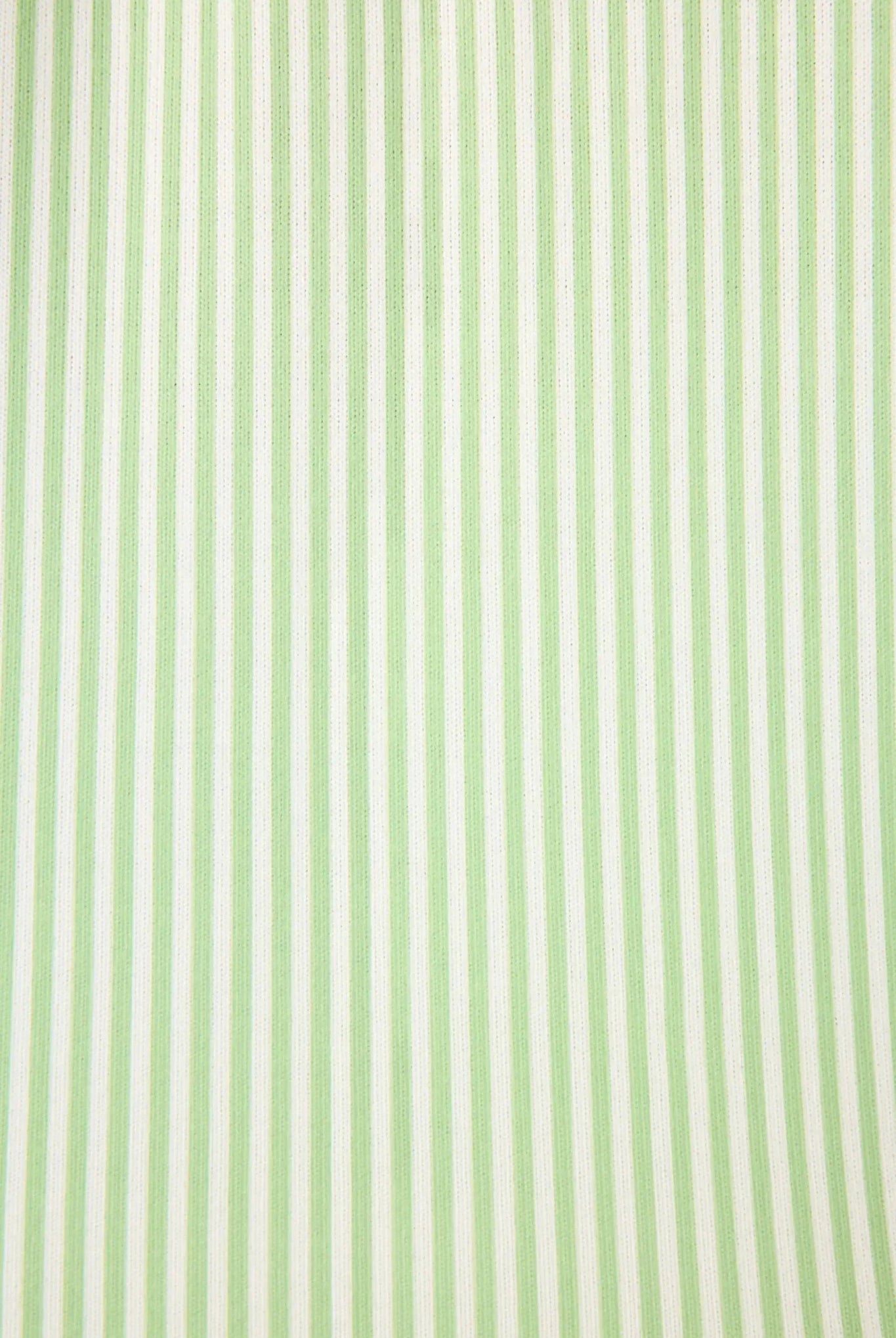 Pupcation Palms Vacay Mode Kiwi Stripe 3-Piece PJ Set PJ Salvage green and white striped fabric texture.