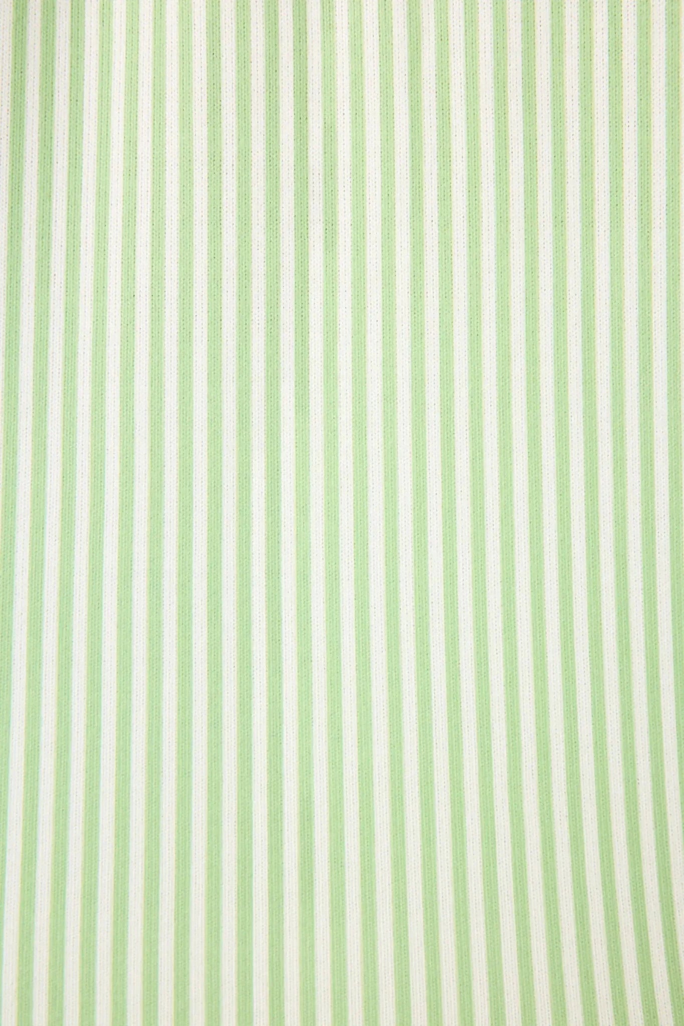 Pupcation Palms Vacay Mode Kiwi Stripe 3-Piece PJ Set PJ Salvage green and white striped fabric texture.
