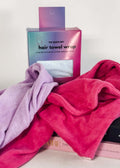 Quick Dry Microfibre Hair Towel Wrap | Pink, Lavender & Blue
