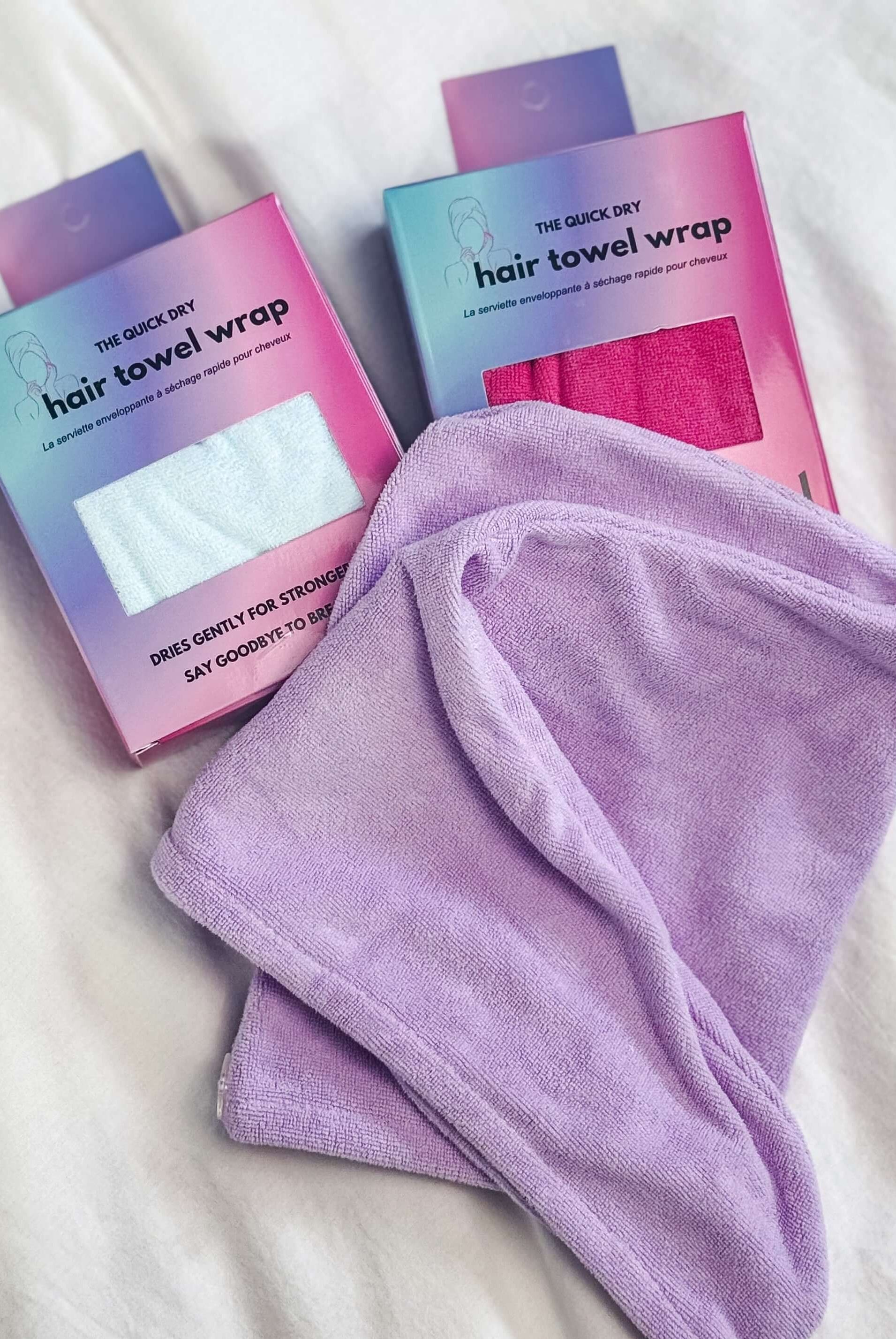 quick dry hair towel for rapid drying hair and reducing frizz and breakage