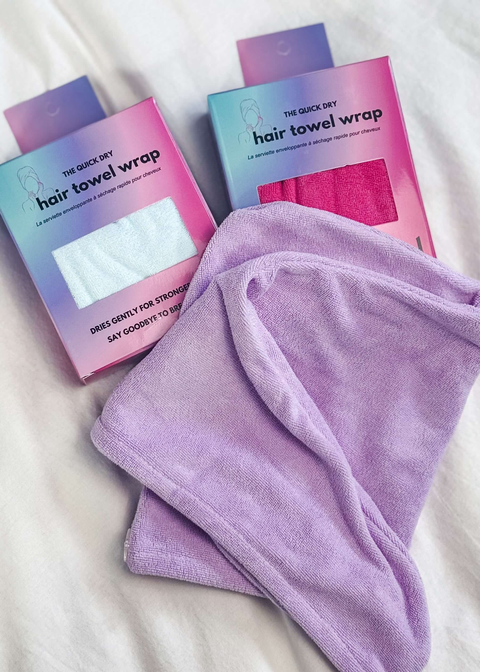 quick dry hair towel for rapid drying hair and reducing frizz and breakage