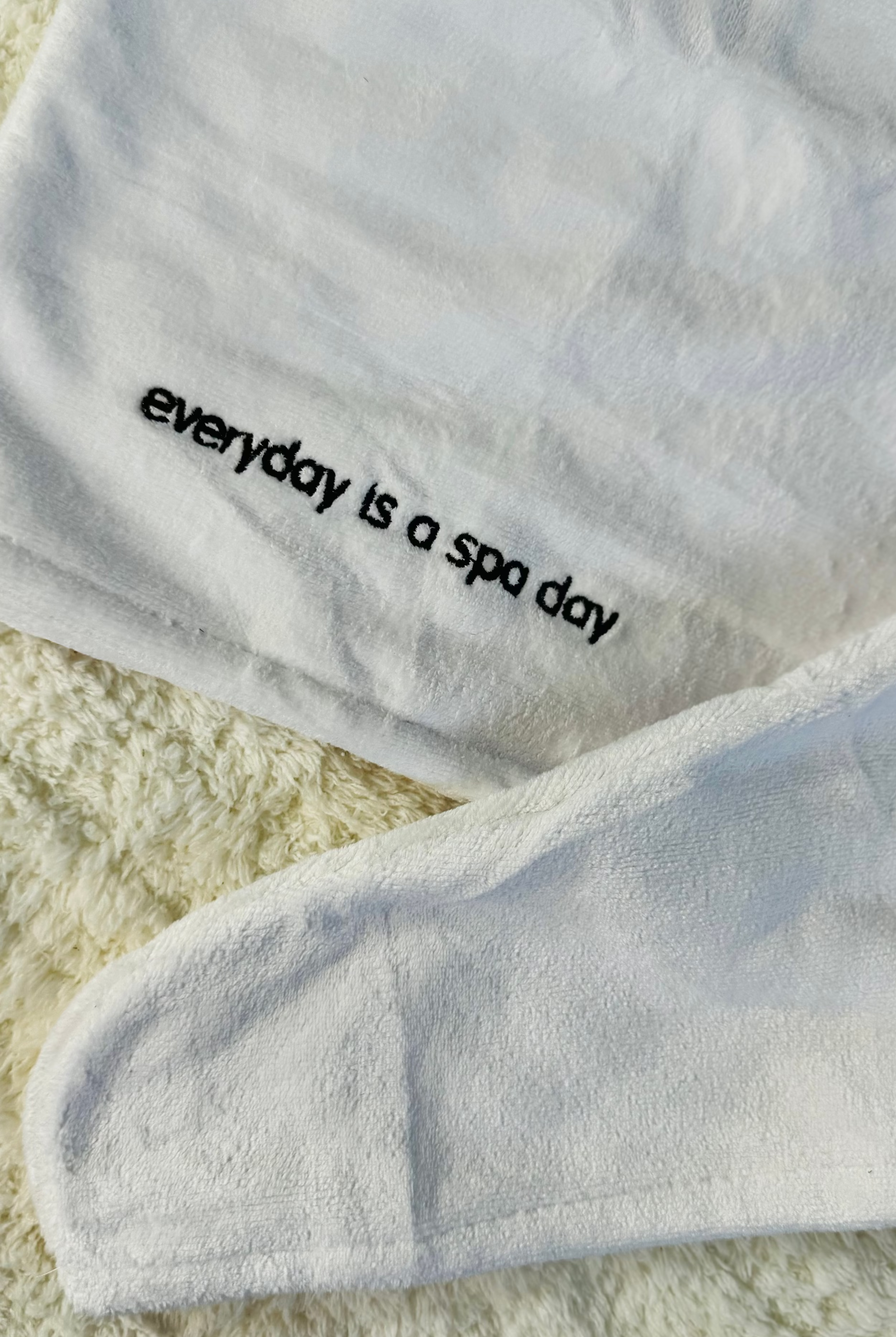 "Every Day is a Spa Day" Quick Dry Hair Towel Wrap