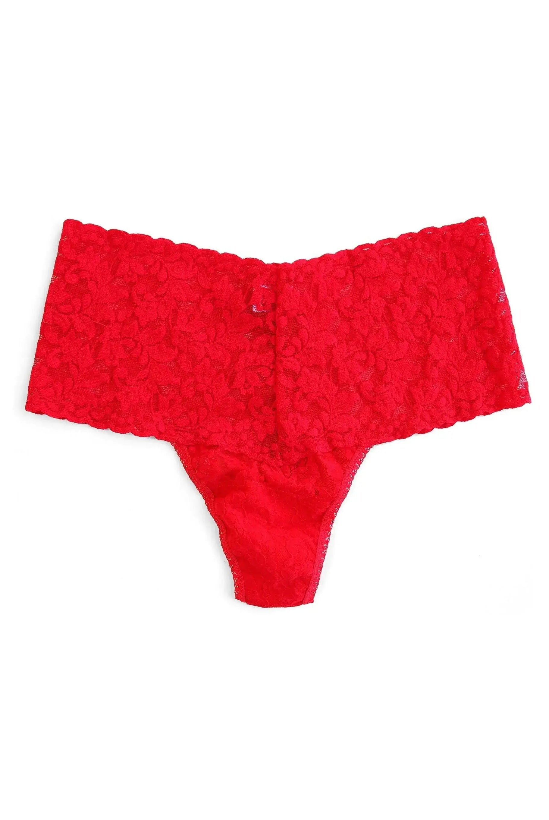 Hanky Panky Retro Thong flat lay – elegant lace underwear