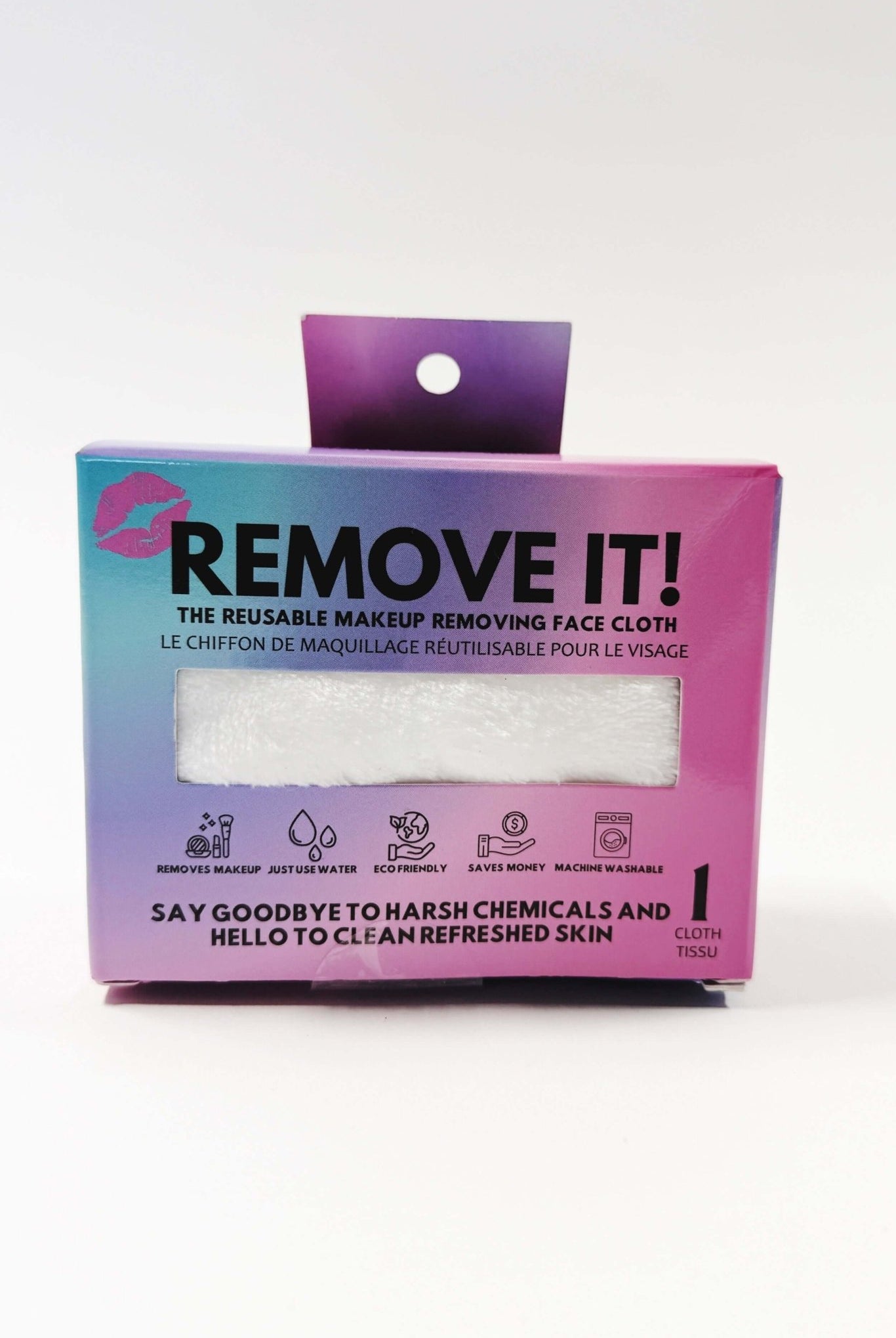white remove it reusable makeup removing face cloth microfibre eco friendly skincare essential - just use warm water!