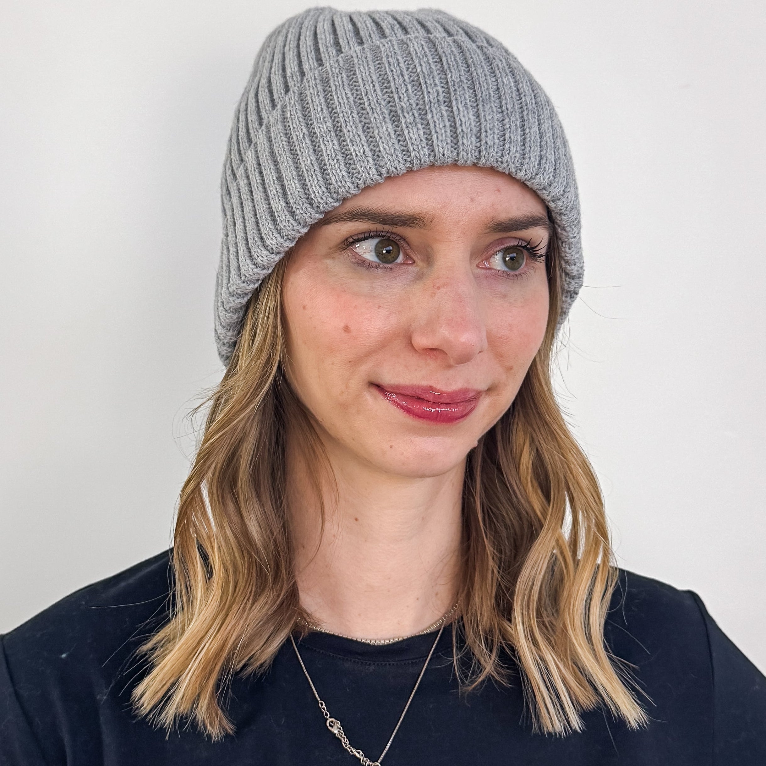 grey unisex ribbed knit winter toque beanie hat by Gertex