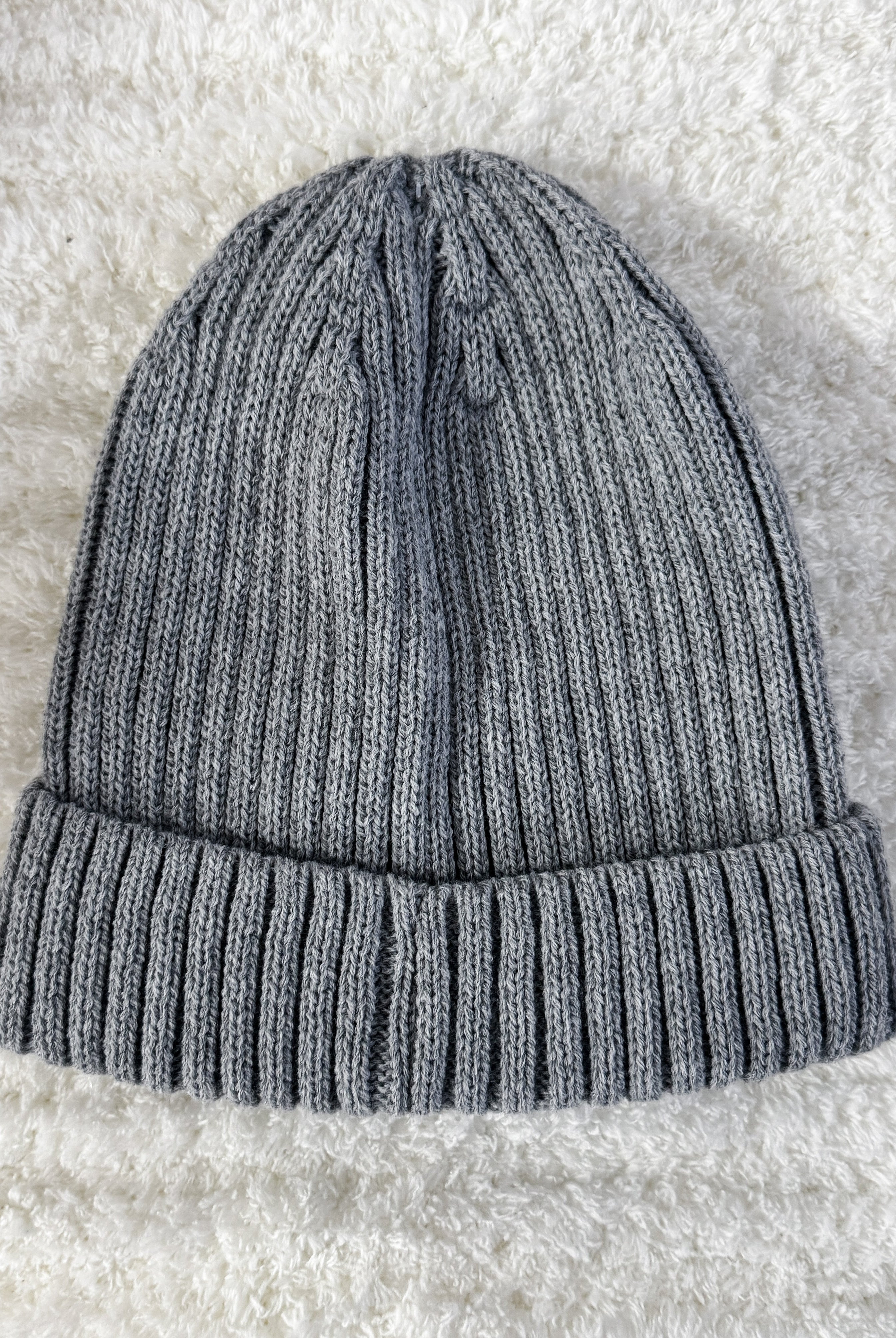 grey unisex ribbed knit winter toque beanie hat by Gertex
