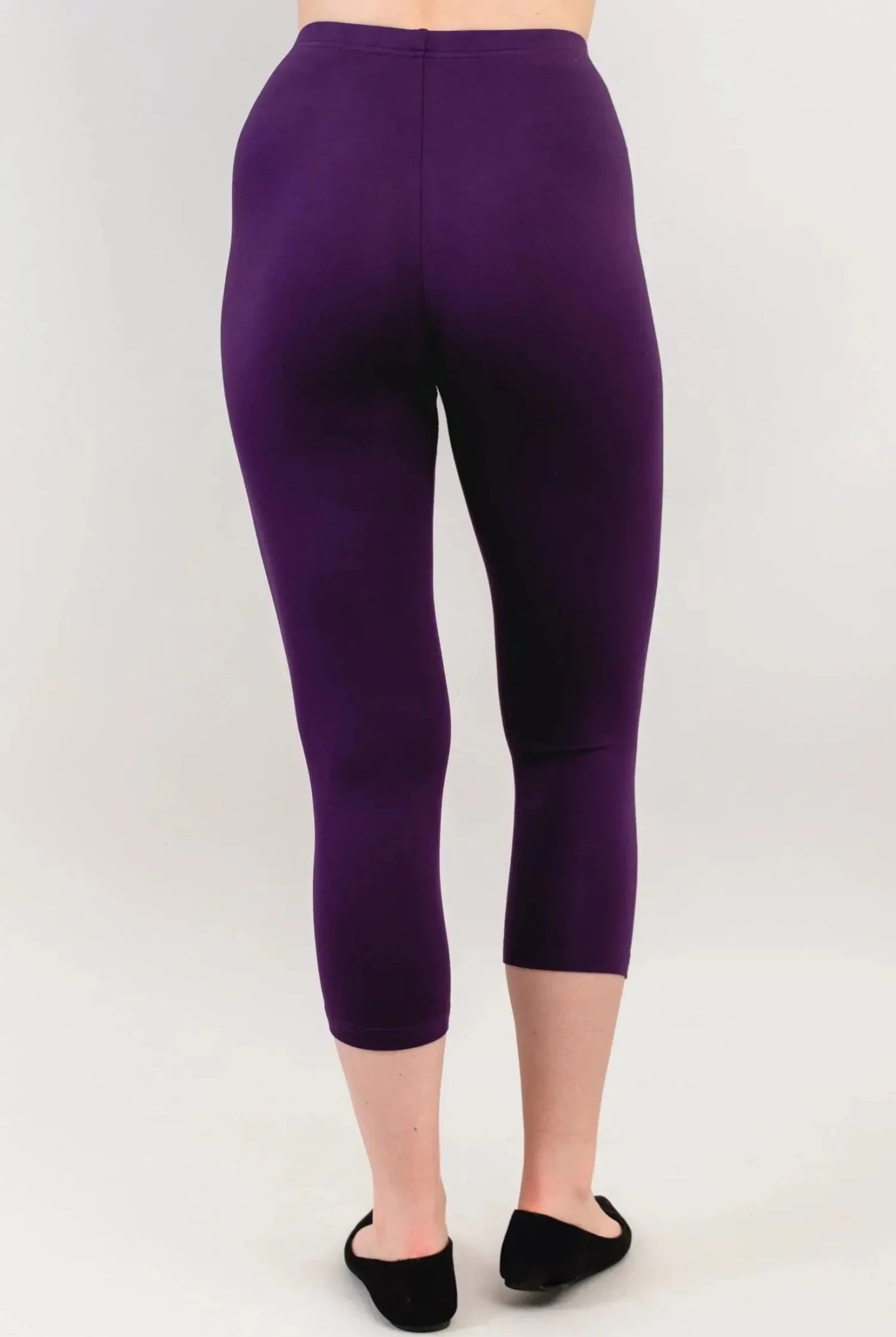 Ruby Bamboo Capri Leggings - High Rise, Anti - Chafe - Blue Sky Clothing Co - Cloud Nine Pajamas