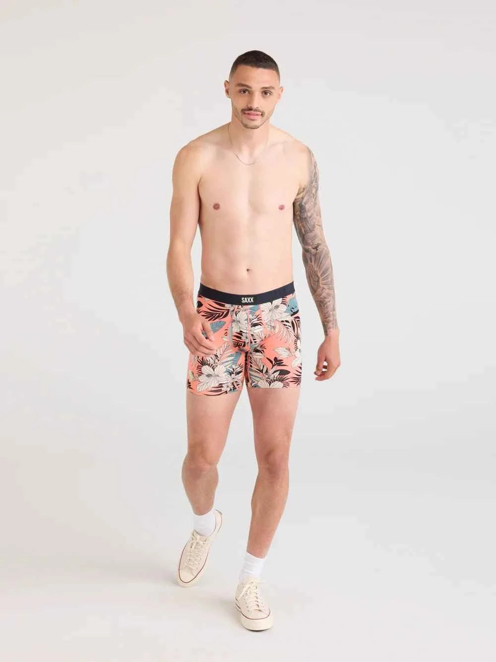 SAXX Men's Vibe Xtra Soft Comfort Boxer Brief 6 Inch Inseam BallPark Pouch