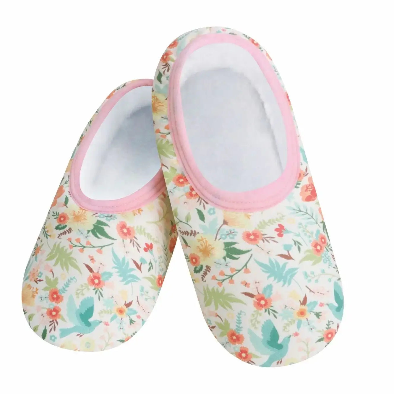 SNOOZIES Skinnies Lightweight Slipper Socks secret garden
