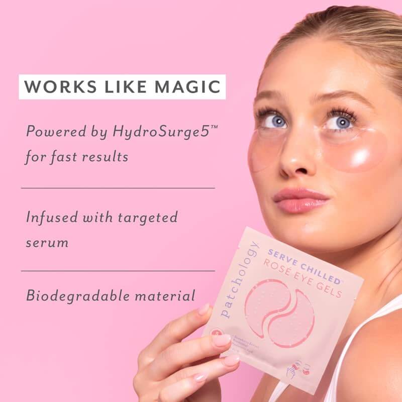 Serve Chilled Rosé Eye Gels | Patchology (Single Pair) - Patchology - Cloud Nine Pajamas
