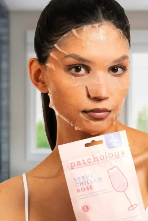Serve Chilled Rosé Hydrating Sheet Mask | Patchology (2 Pack) - Patchology - Cloud Nine Pajamas