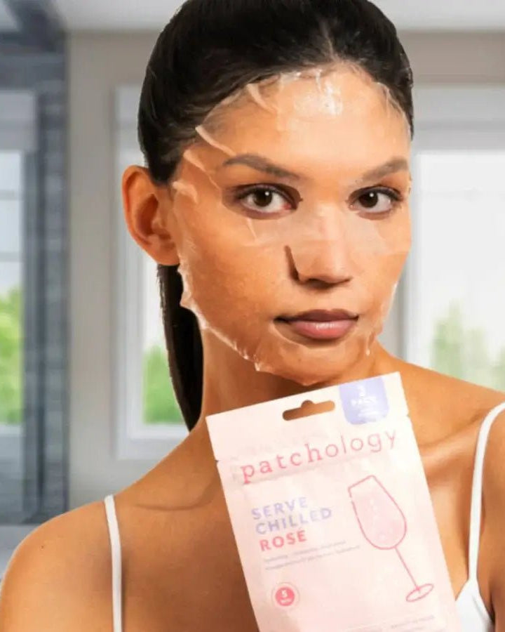 Serve Chilled Rosé Hydrating Sheet Mask | Patchology (2 Pack) - Patchology - Cloud Nine Pajamas