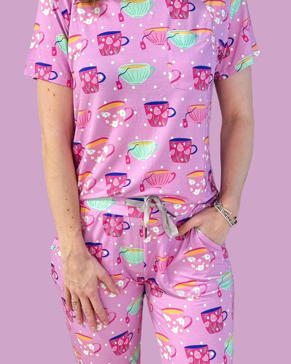 Georgia Rylan Sips & Snooze Tee & Jogger Bamboo Lounge Set