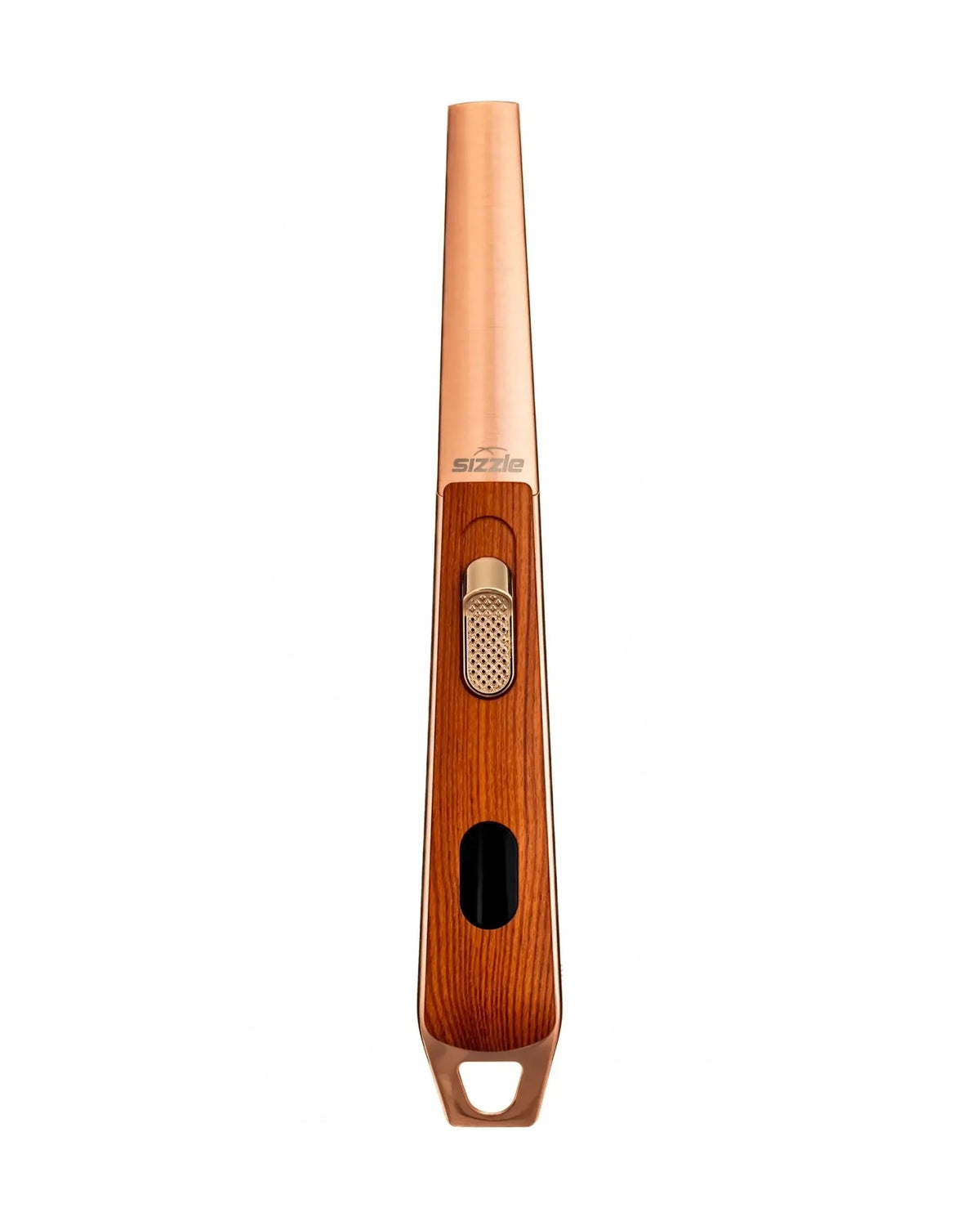 oak rechargeable butane free plasma arc lighter by SIZZLE Sizzle LUX USB Rechargeable Plasma Arc Lighter | Black, Walnut or Oak Wood Grain
