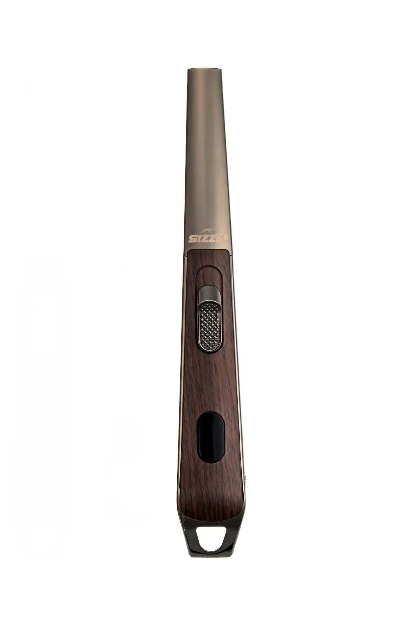 walnut rechargeable butane free plasma arc lighter by SIZZLE Sizzle LUX USB Rechargeable Plasma Arc Lighter | Black, Walnut or Oak Wood Grain