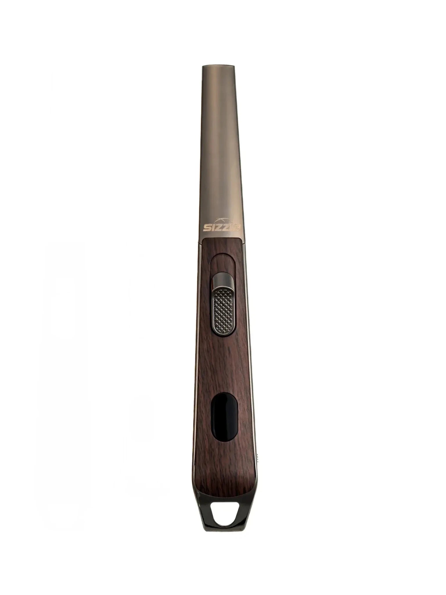 walnut rechargeable butane free plasma arc lighter by SIZZLE Sizzle LUX USB Rechargeable Plasma Arc Lighter | Black, Walnut or Oak Wood Grain