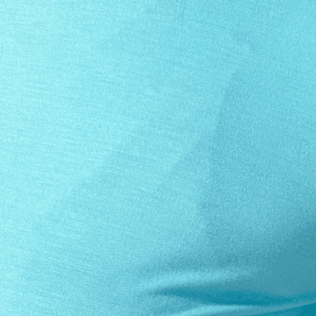 Sky Blue Essential Crew Neck Bamboo T-Shirt - Georgia Rylan - Cloud Nine Pajamas