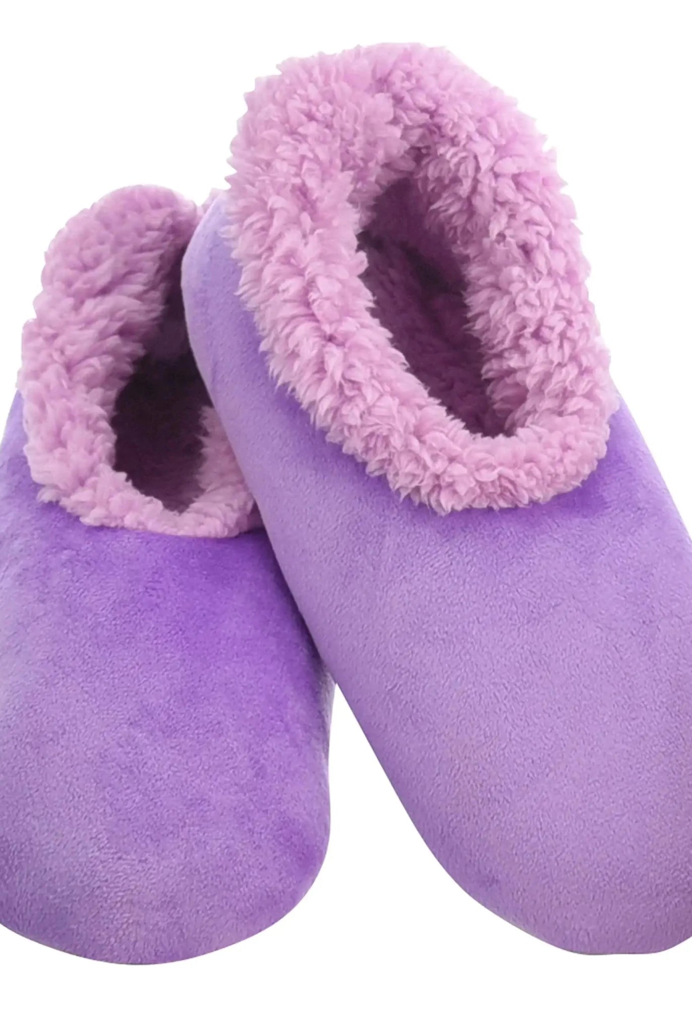Snoozies Plush COZY Slipper Socks soft plush purple