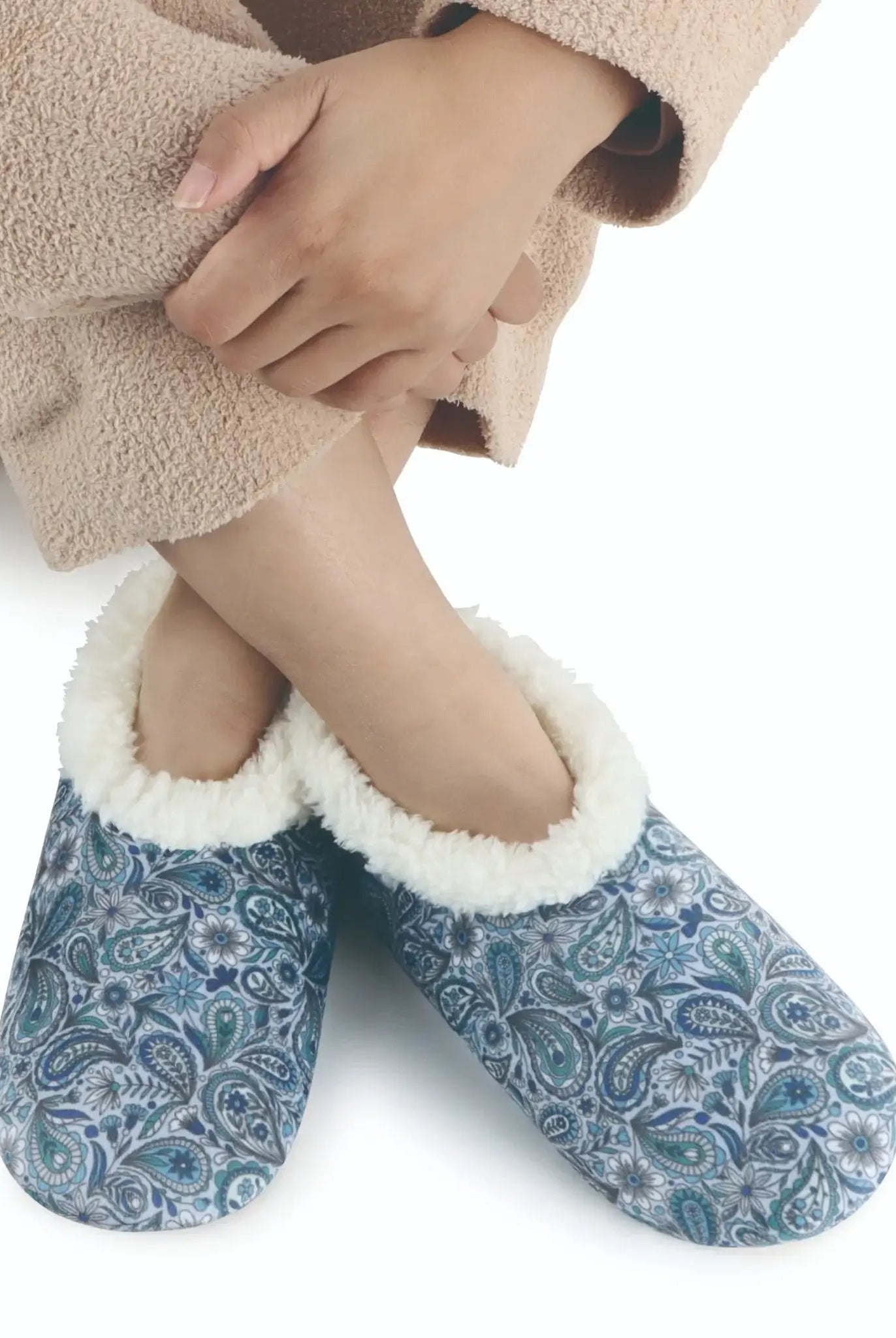 Snoozies Plush Cozy Slipper Socks with Memory Foam & Thick Sherpa Lining - Snoozies - Cloud Nine Pajamas