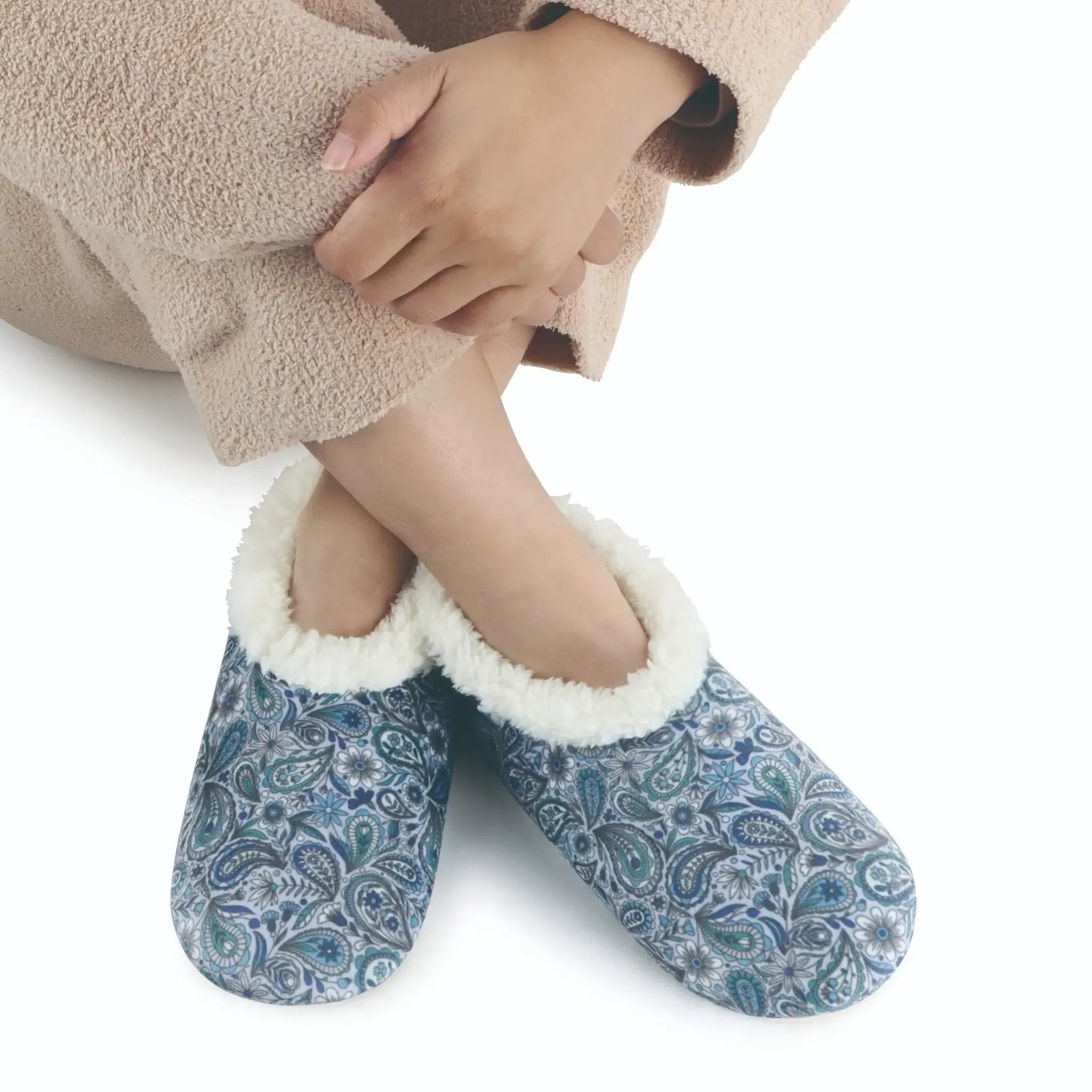 Snoozies Plush Cozy Slipper Socks with Memory Foam & Thick Sherpa Lining - Snoozies - Cloud Nine Pajamas