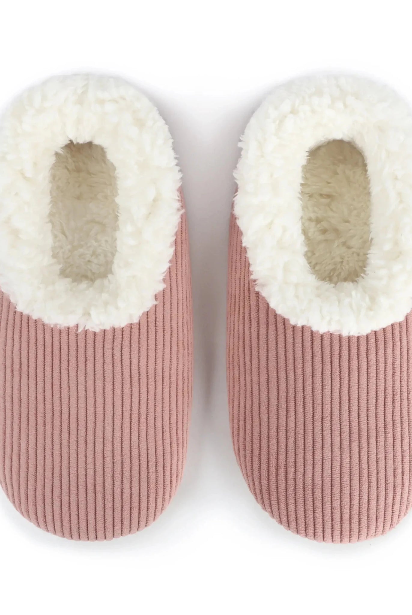 Snoozies Plush COZY Slipper Socks cozy corduroy peach