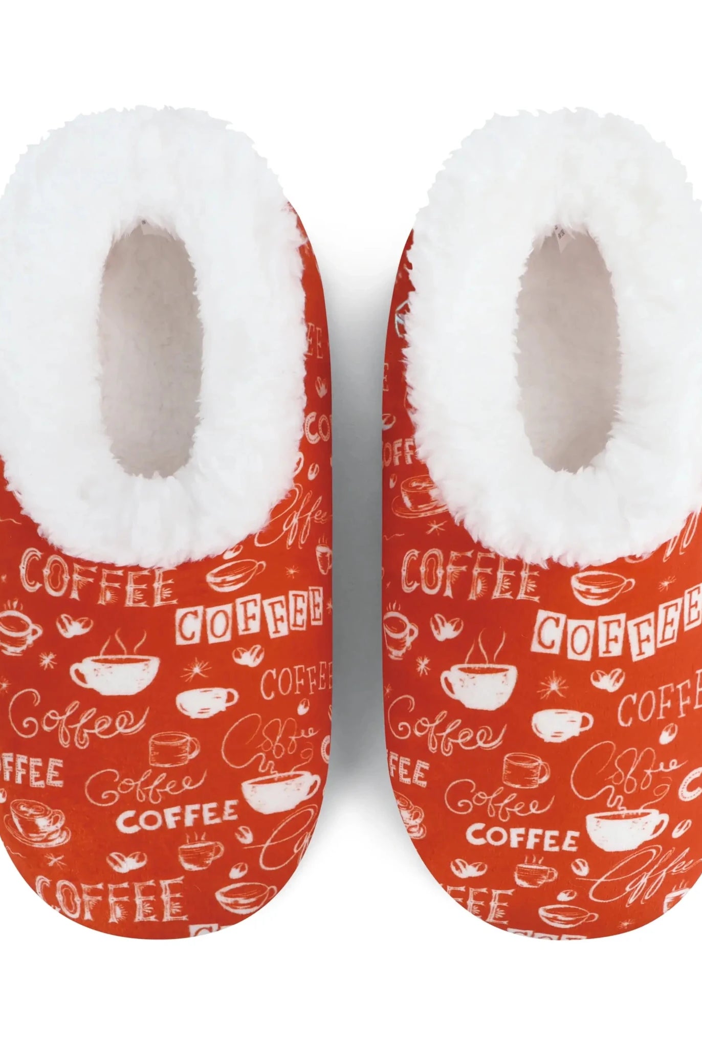 Snoozies Plush COZY Slipper Socks coffee