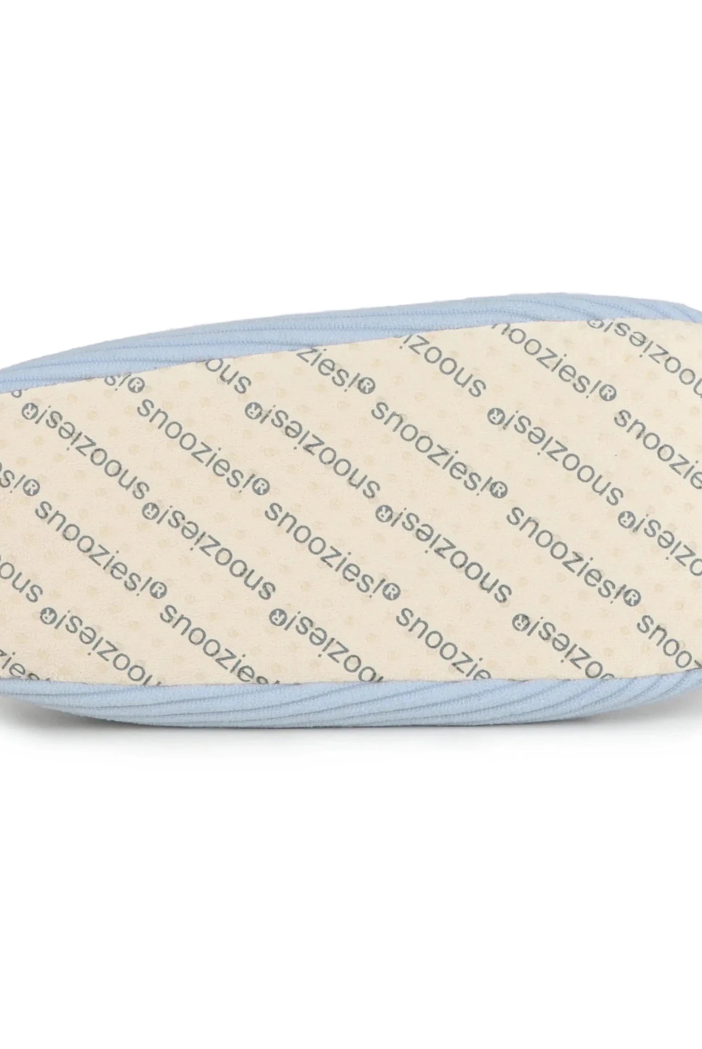 Snoozies Plush COZY Slipper Socks Cozy Corduroy Baby Blue