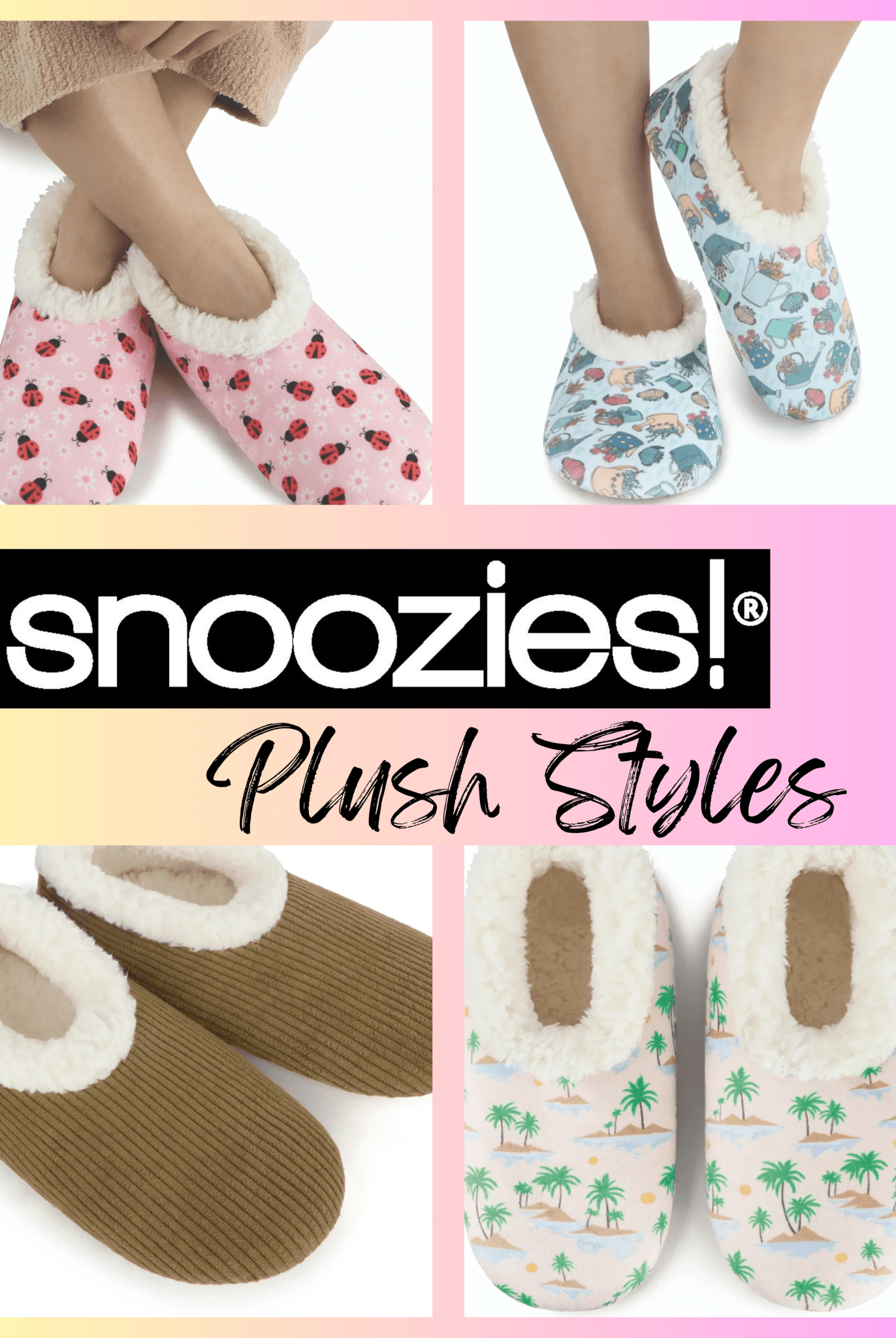 Snoozies Plush Cozy Slipper Socks with Memory Foam & Thick Sherpa Lining - Snoozies - Cloud Nine Pajamas