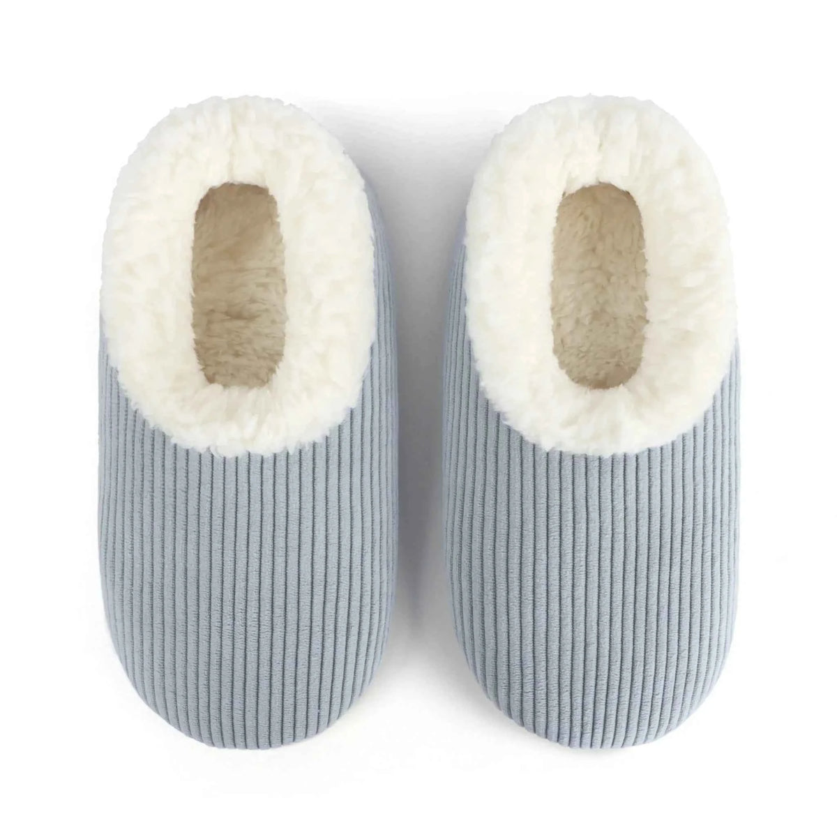 Snoozies Corduroy Memory Foam Plush Slippers